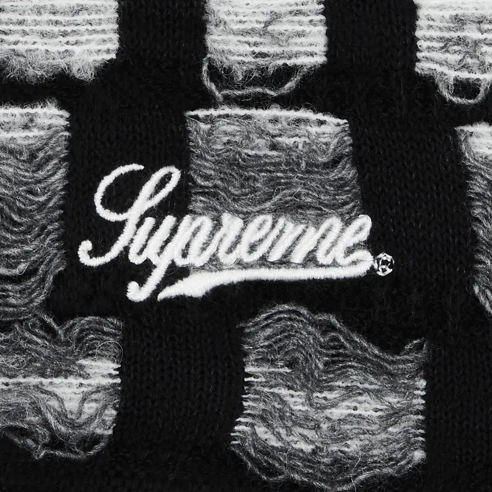 Supreme Gradient Grid Knit Short "Black"
