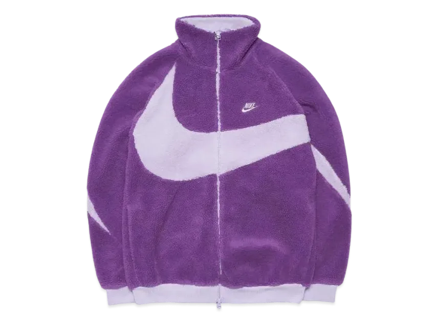 Veste réversible en molleton Nike Big Swoosh "Purple Nebula/Violet Frost"