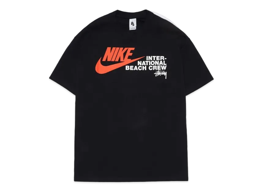 Nike x Stussy International Beach Crew T-Shirt "Black"