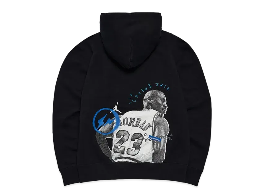 Air Jordan Travis Scott Fragment Hoodie "Black"