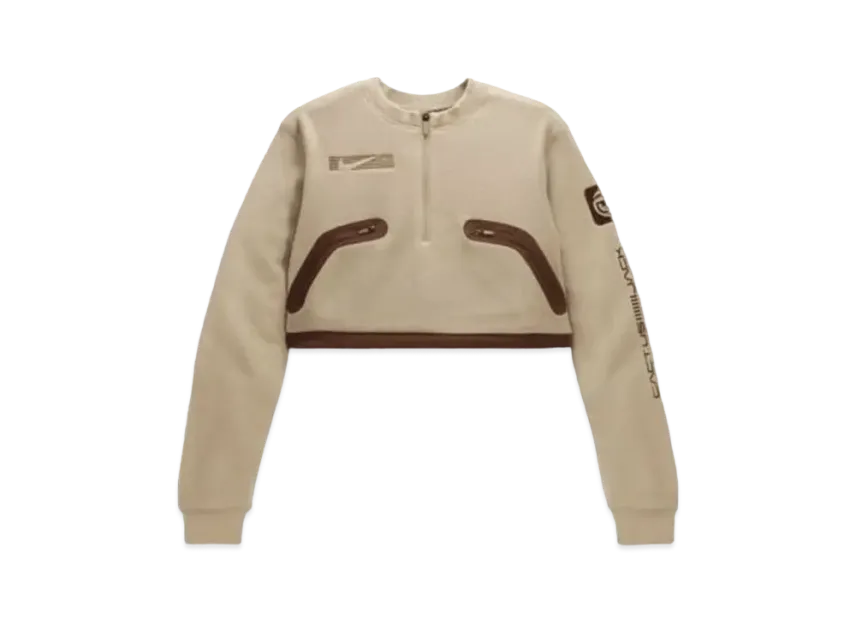Nike CACT.US CORP Women's Pullover Crew Sweatshirt "Beige"