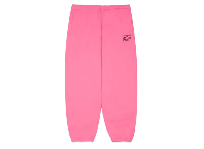Stussy × Nike NRG Washed Fleece Pant (US Size) "Pink" DO5296-670