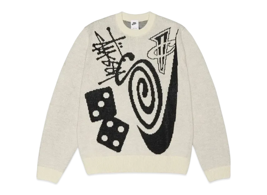 Stussy x Nike Icon Knit Sweater "Natural"