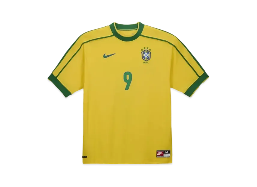 Nike Brazil 1998 Reissue Men's Soccer Replica Uniform Ronald "Yellow"