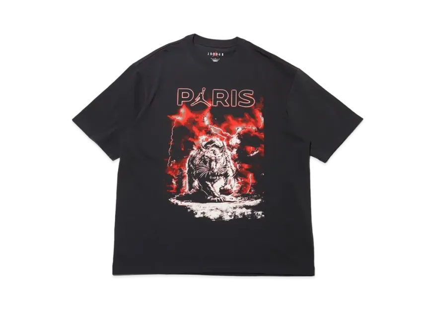 Nike Jordan x PSG STMT SS GFX Tee "Off Noir/Sail"