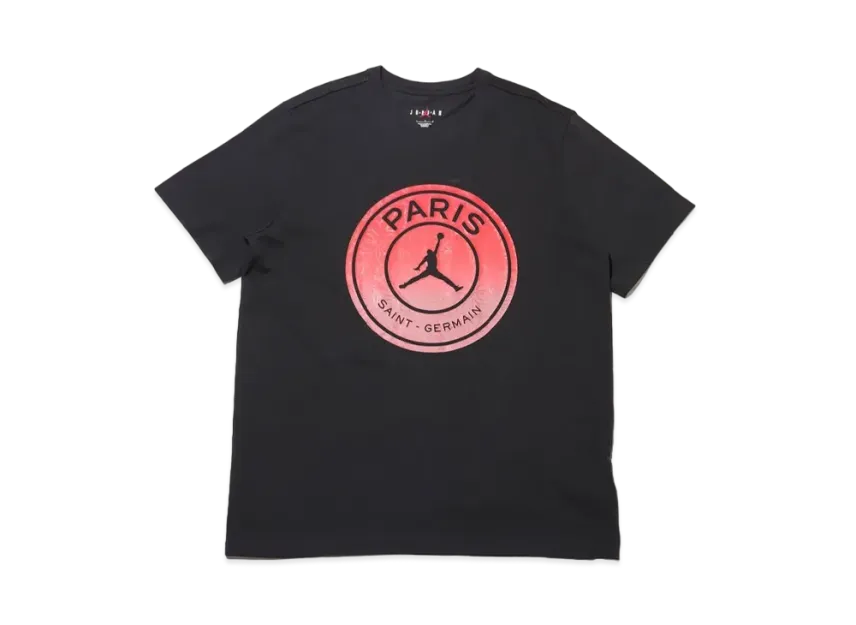 Nike Jordan x PSG SS Logo Tee "Off Noir/Sail"