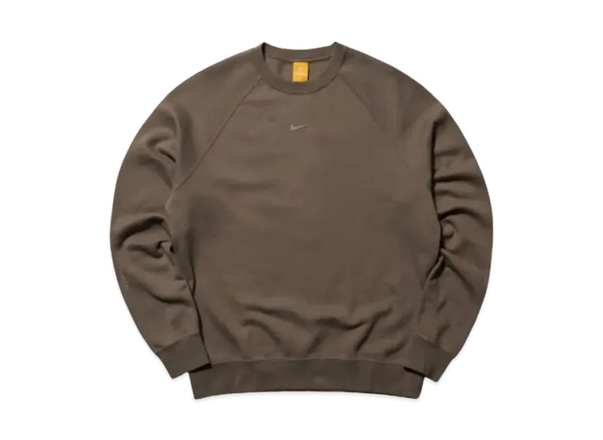 Sweat-shirt ras du cou en molleton Nike x Drake NOCTA pour homme « Olive Grey »
