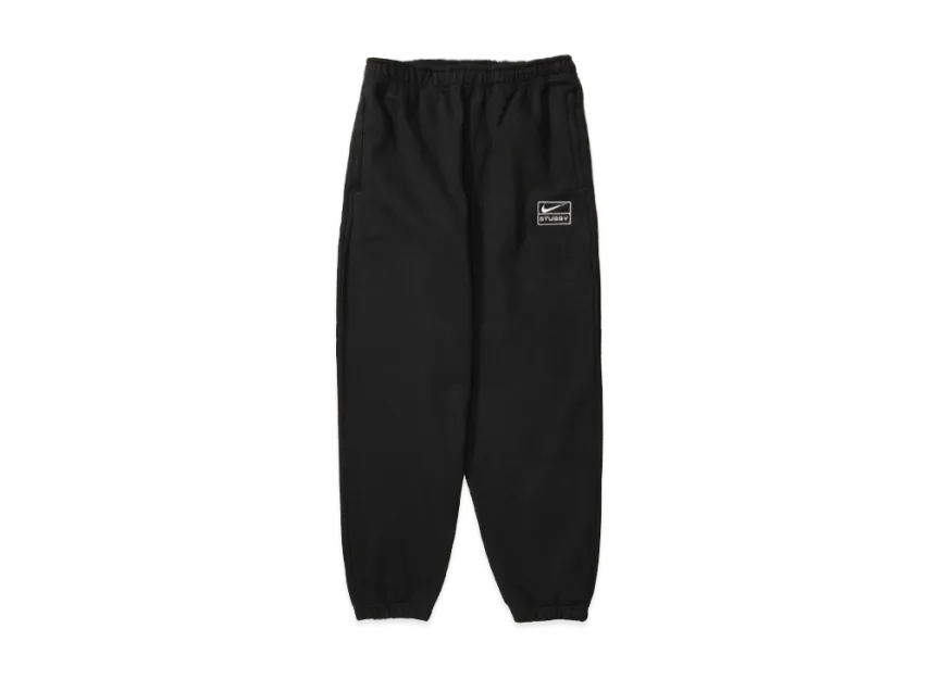 Stussy x Nike Stone Washed Fleece Pant "Black" (US Size) FN5235-010