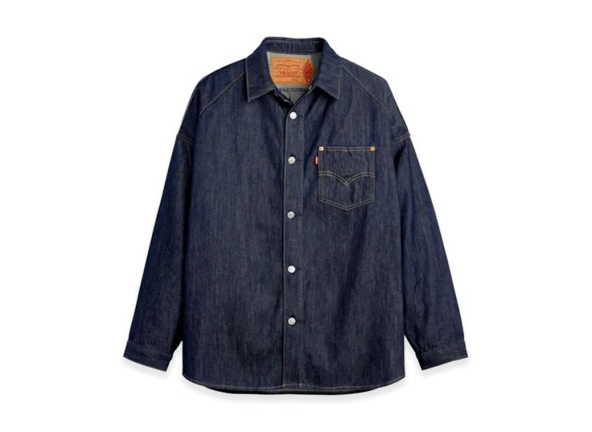 Nike Jordan x LEVI'S 12oz Denim Overshirt Jacket "Rinsed Indigo"