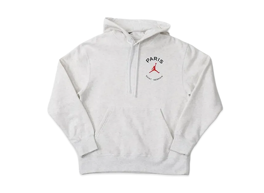 Jordan Paris Saint-Germain Fleece Pullover L/S Hoodie "Grey"