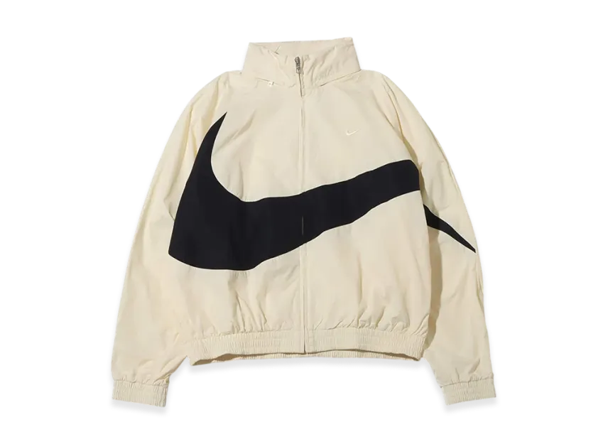 Nike Swoosh Men's Woven Jacket "Coconut Milk/Black/Coconut" FB7878-113