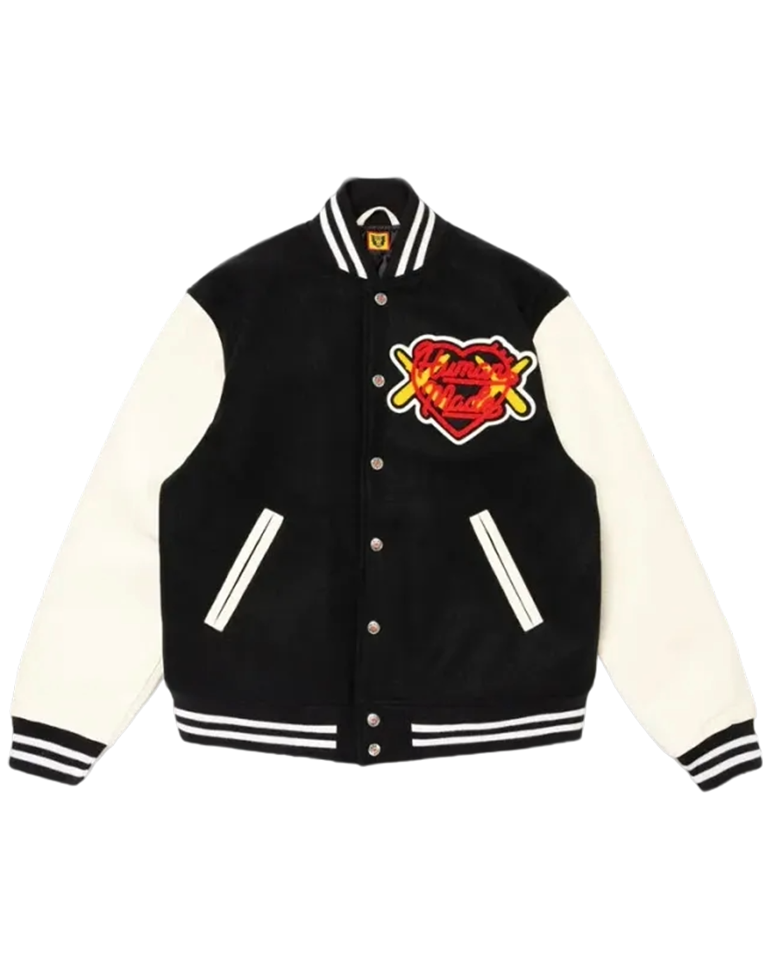 HUMAN MADE x KAWS Made Varsity Jacket I Black