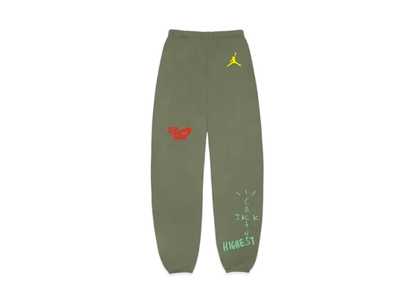 Air Jordan x Travis Cactus Jack Highest Sweatpant "Olive"