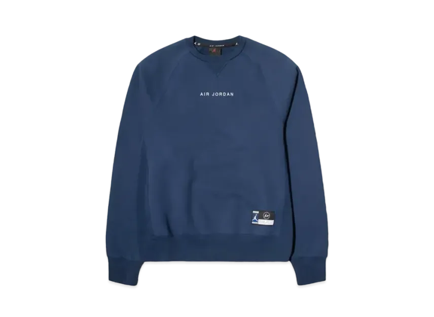 Air Jordan x Fragment Crewneck Sweatshirt "Navy"