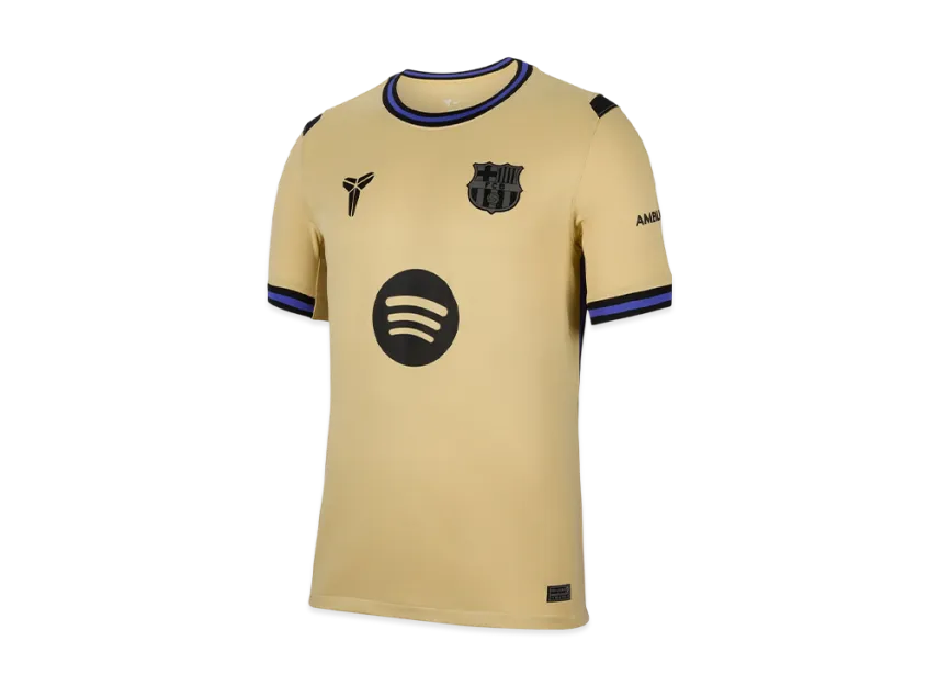 Maillot de football réplique Nike x Kobe FC Barcelone 2025/26 Stadium Extérieur Dri-FIT "Team Gold" HJ4603-784