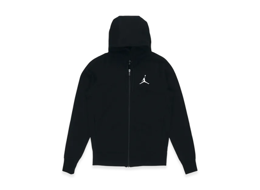 Nike Jordan Embroidered Knit Hooded Jacket "Black"
