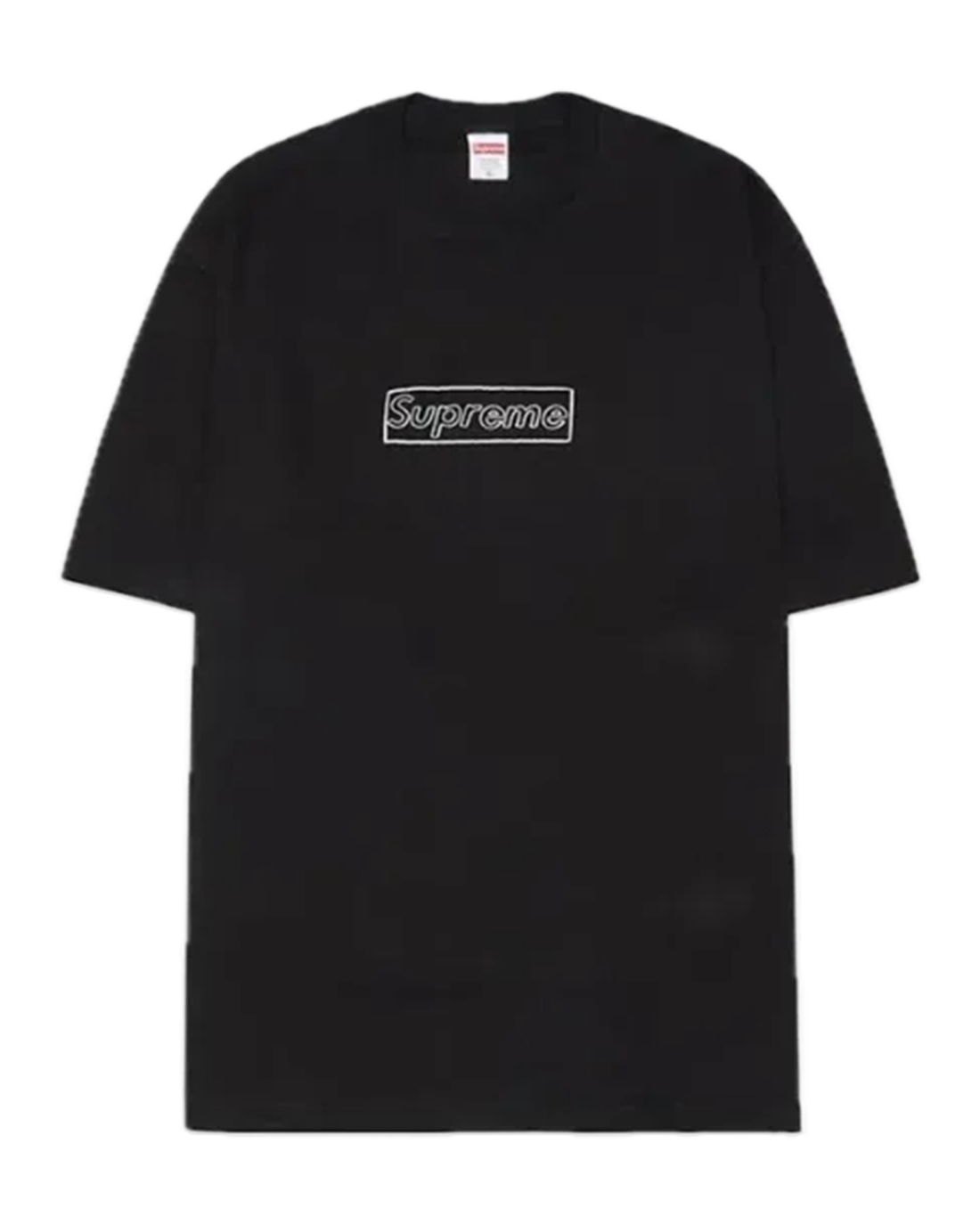 Supreme KAWS Chalk Logo Tee Black
