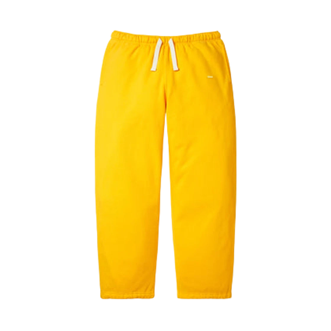 Yellow sweatpants on a white background