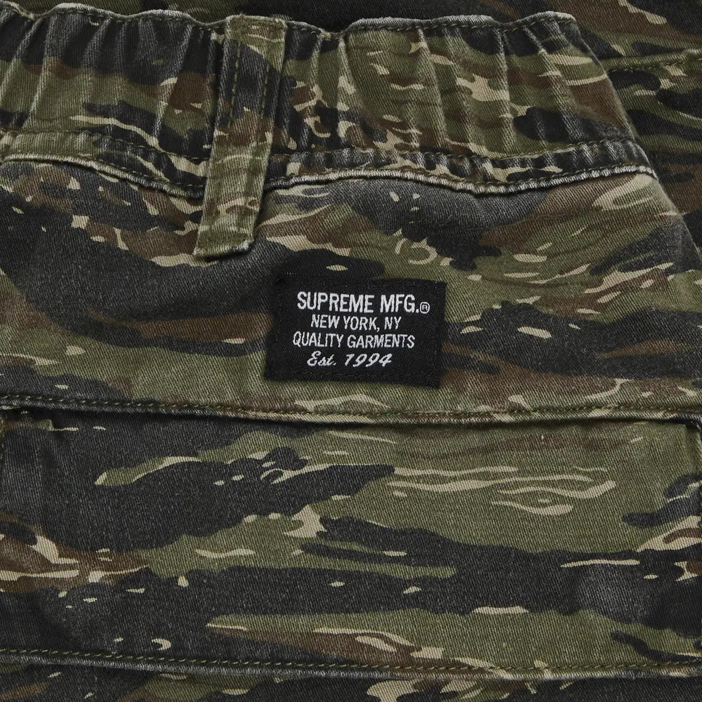 Supreme Cargo Short "Olive Tiger Camo" (24SS)