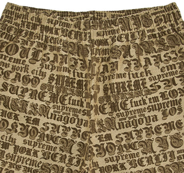 Supreme Cities Jacquard Short "Tan"