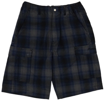 Supreme Shadow Plaid Cargo Short "Navy"