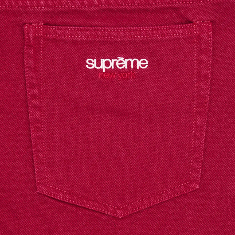 Supreme Baggy Jean (25FW) "Red"