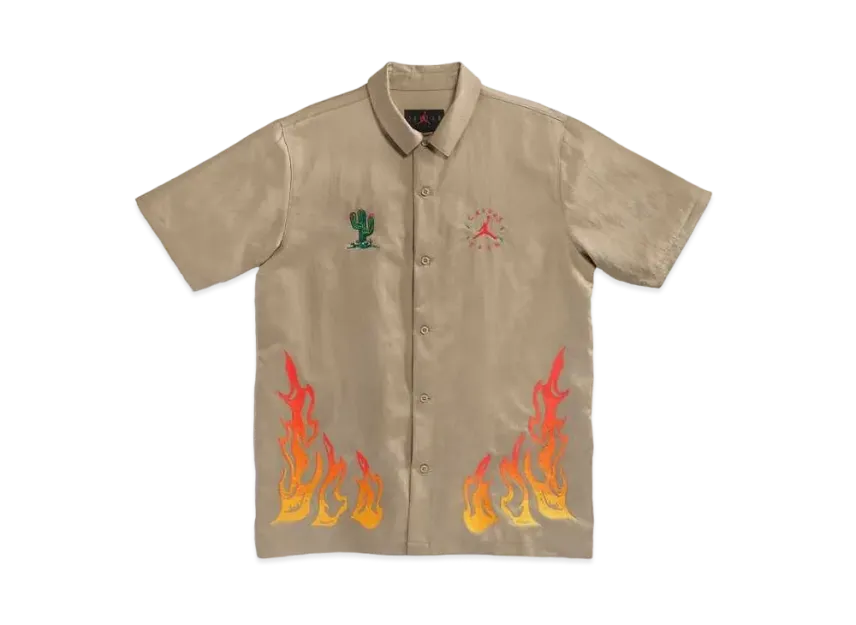 Chemise boutonnée Air Jordan x Travis Cactus Jack "Khaki Desert"