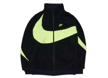 Nike Big Swoosh Reversible Boa Jacket"Black Neon"
