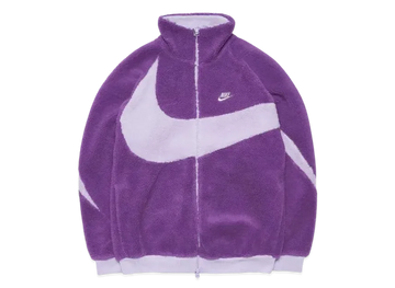 Nike Big Swoosh Reversible Boa Jacket "Purple Nebula/Violet Frost"