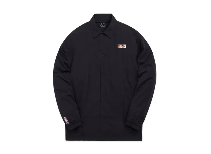 Kith x Nike x New York Knicks Coaches Jacket "Black"
