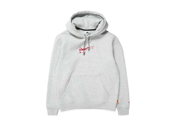 Nike SB OSKI FLEECE SKATE PULLOVER HOODED SWEATSHIRT "Grey Heather"