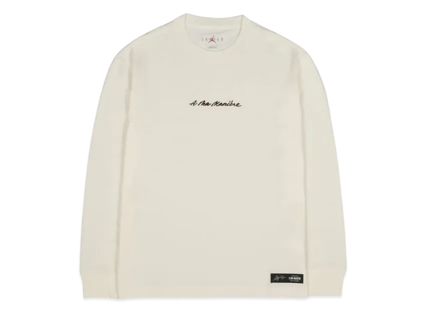 Jordan A ma maniere Long sleeve Tee "Sail"