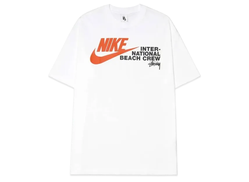 Nike x Stussy International Beach Crew T-Shirt "White"