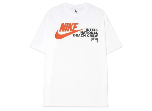 Nike x Stussy International Beach Crew T-Shirt "White"