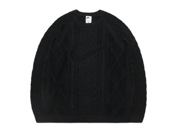 NIKE M NL Pull en maille torsadée manches longues "Noir"