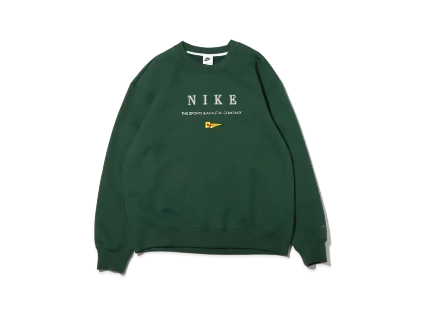 Sweat-shirt ras du cou en polaire Nike Sportswear pour homme « Noble Green »