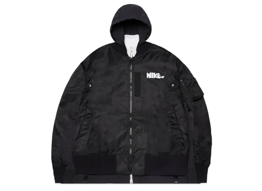 Sacai x Nike NRG Layered Bomber Jacket  "Black"
