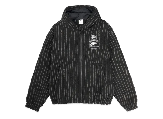 Stussy x Nike Striped Wool Jacket "Black"
