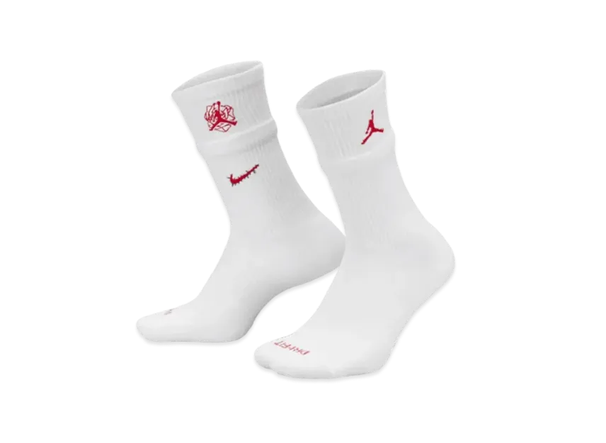 Jordan x Teyana Taylor Cushioned Crew Socks "White"