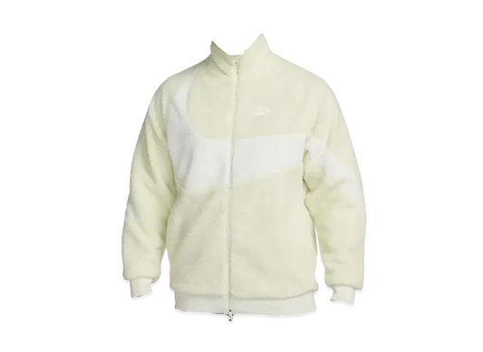 Nike Full Zip Reversible Boa Jacket Sportswear Swoosh "Sea Glass/Sail" BQ6546-020