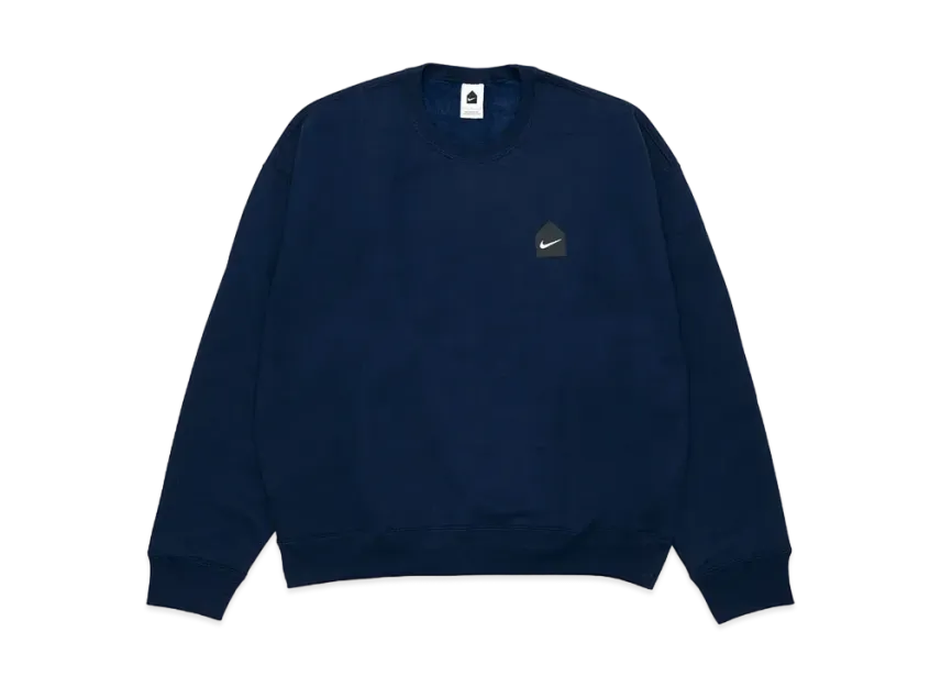 DSM x Nike HUT Logo Project M Nrg Hut x Swoosh Crew Flc "Navy"