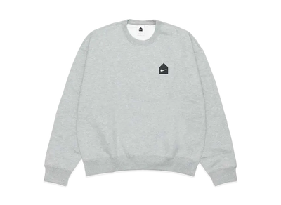 DSM x Nike HUT Logo Project M Nrg Hut x Swoosh Crew Flc "Dk Grey Heather"