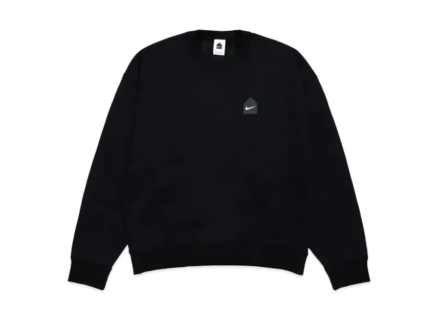 DSM x Nike HUT Logo Project M Nrg Hut x Swoosh Crew Flc "Black"
