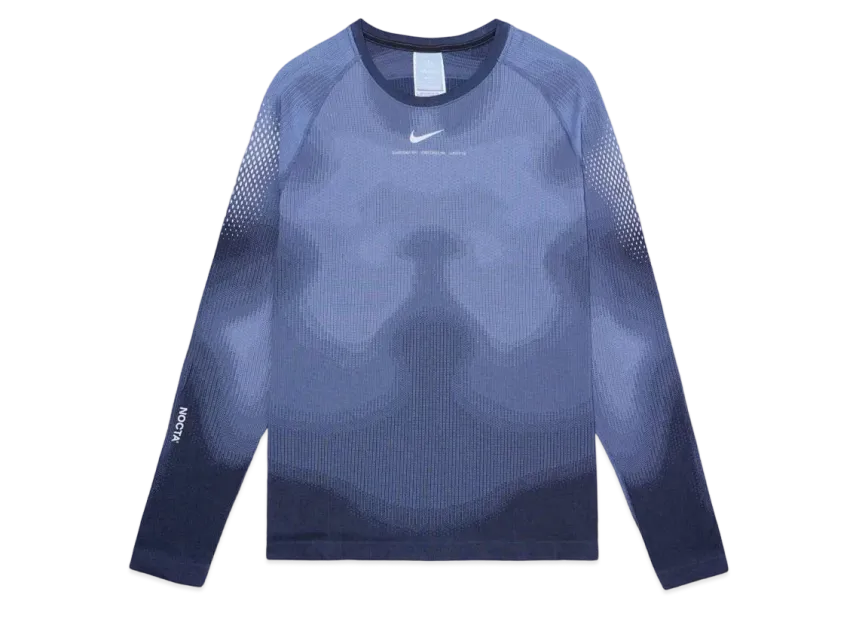 Haut Nike NOCTA Basketball en maille tissée à manches longues « Bleu »