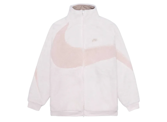 Nike Big Swoosh Reversible Boa Jacket  "Light Soft Pink"