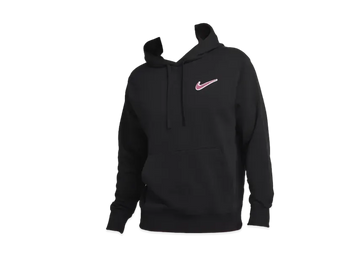 Nike Sports Wear Valentine's Day Pull Over French Terry Hoodie "Black/Pink Cycle"