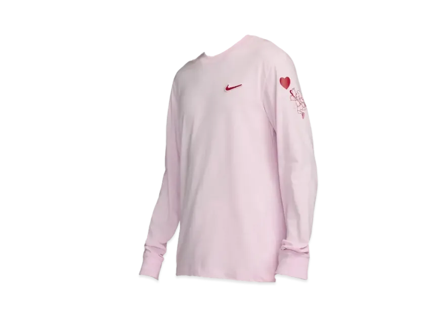 T-shirt à manches longues Nike Sports Wear Saint-Valentin « Pink Form »