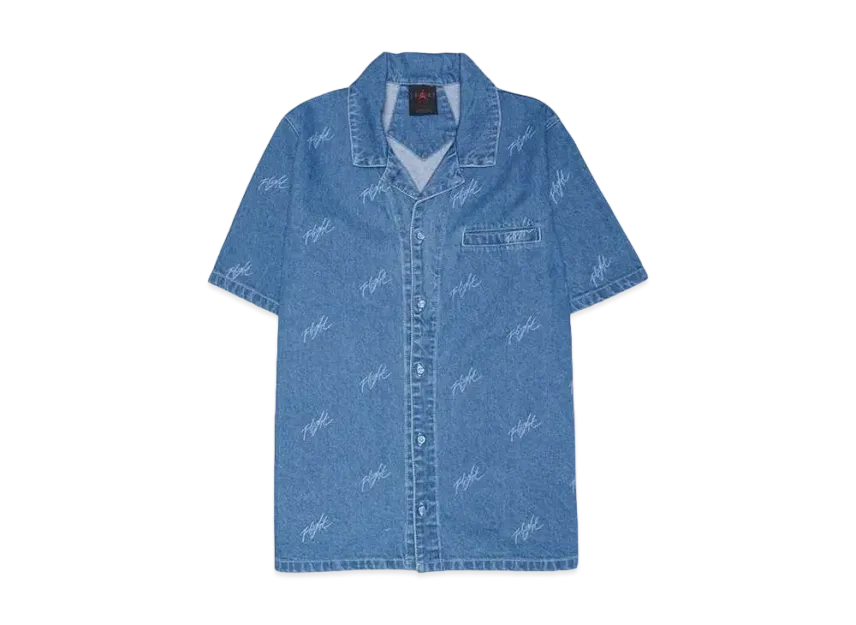 Nike Jordan Allover Print Women's Woven Top "Denim"