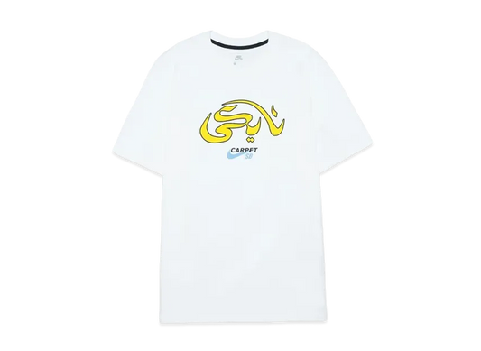 Carpet Company × NIKE SB Skate Top T-shirt "White/Speed Yellow"