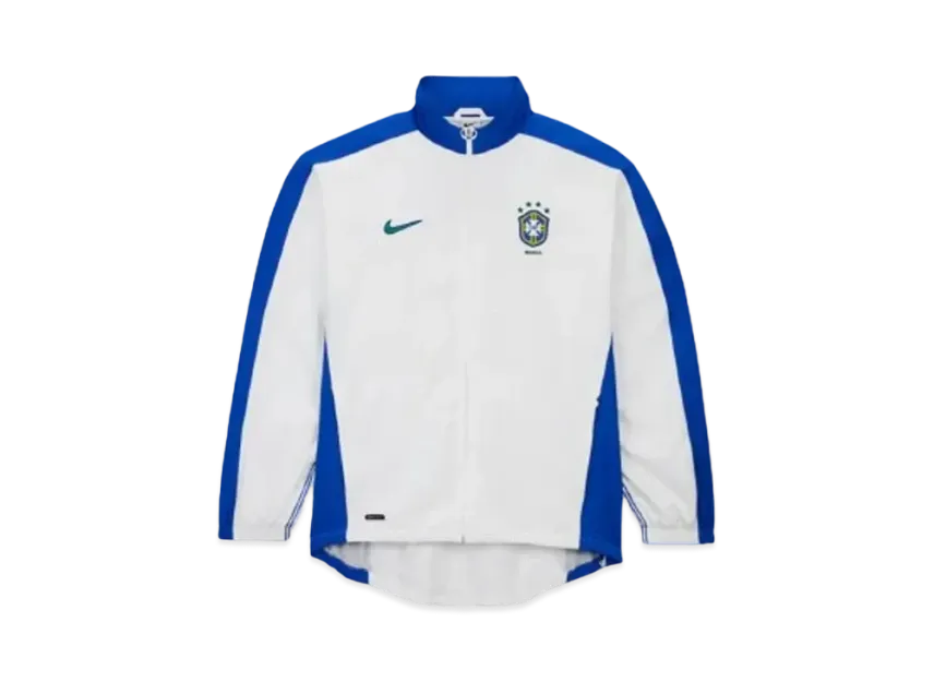 Nike Brazil 1998 Reissue Men's Soccer Replica Track Jacket "White"